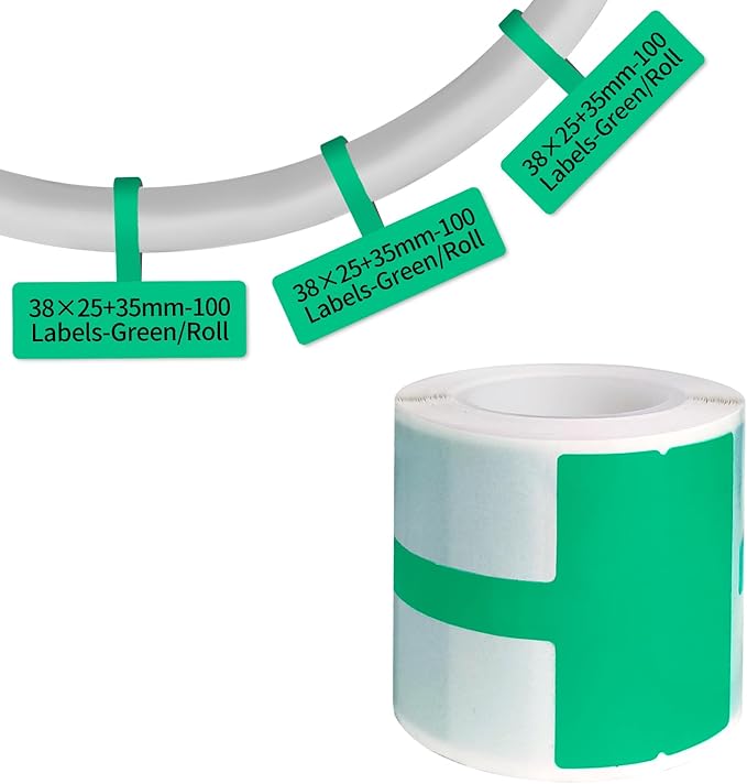 100 Pcs Cable Labels by PUQU