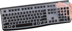 Silicone Keyboard Cover for Logitech K120 & MK120 Ergonomic Desktop USB Wired by MUBUY