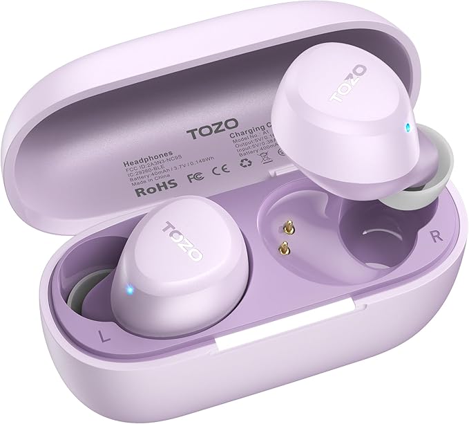 TOZO A1 Wireless Earbuds Bluetooth 5.3 Light Weight in Ear IPX5 Waterproof by TOZO