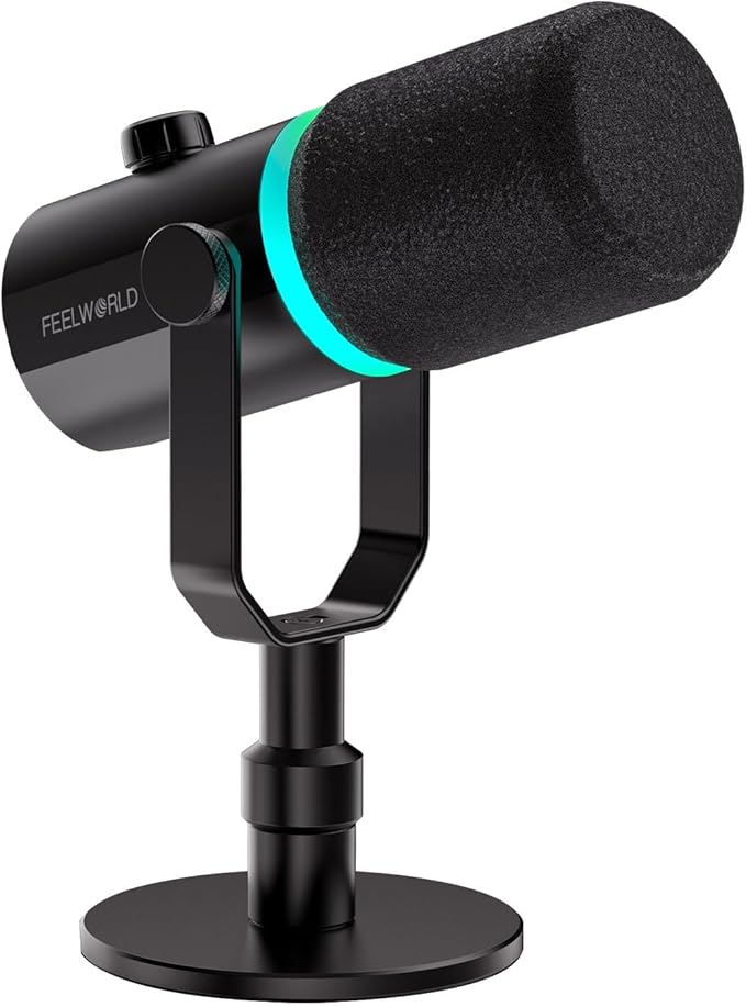 FEELWORLD PM1 XLR USB Dynamic Microphone by Feelworld