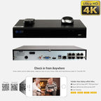 GW 8 Channel 4K NVR 8MP 4K AI Smart Home Security Camera System, Dome and - Image 4