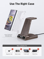 Wireless Charger for Samsung Charging Station, 3 in 1 Android Phone Charger for - Image 6