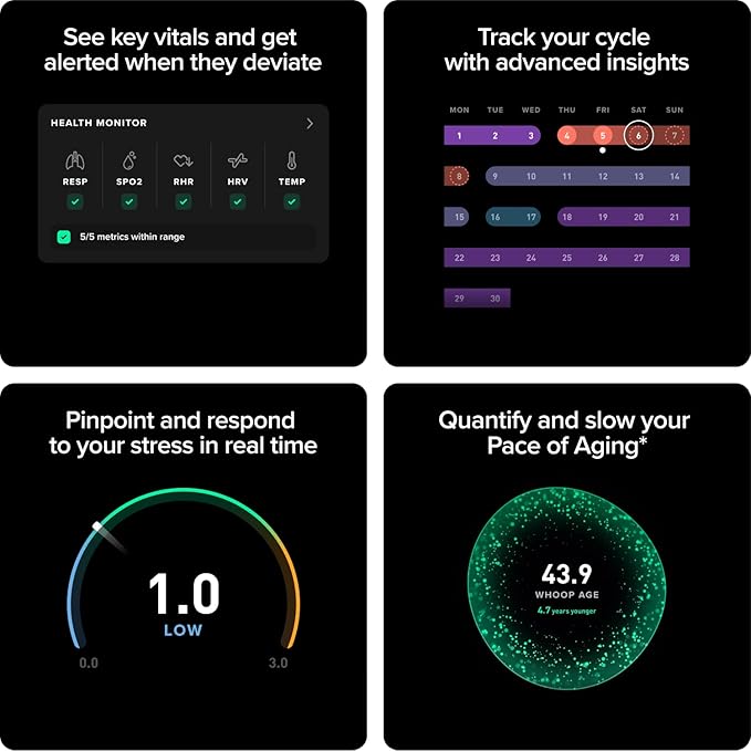 WHOOP – 12-Month Membership – 5.0 Health and Fitness Wearable – 24/7 Activity - Image 2