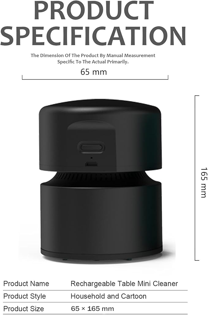 ODISTAR Desktop Vacuum Cleaner, Mini Table dust Sweeper Energy Saving - Image 2