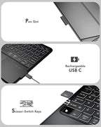 Universal Keyboard Case for 9-11 Inch Tablets, Magnetic Backlit Keyboard - Image 8