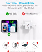 2 Pack Germany France Travel Plug Adapter, Type E/F Power Plug Adapter - Image 5