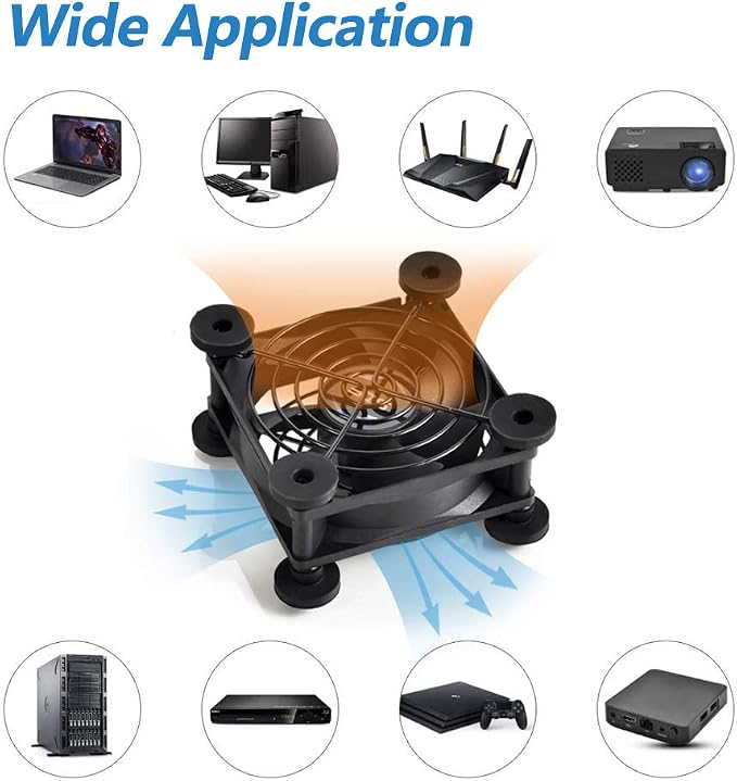 Quiet 80mm USB Fan, 5V USB Portable Cooling Fan - Image 7