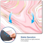 Hokafenle Mouse Pad Marble, Square Cute Mouse Mat Waterproof Mousepad Non-Slip - Image 6