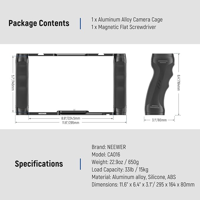 NEEWER Video Camera Cage Rig - Image 9