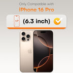 TOCOL for iPhone 16 Pro Screen Protector 9H Hardness Military Grade - Image 2