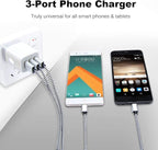 USB Charging Plug, Wall Charger Adapter, Sicodo 3Pack Universal Travel 3.1A - Image 7