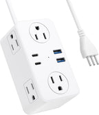Kakyanill Italy Travel Plug Adapter, Italy Power Adapter, 6 AC Outlets by kakyanill