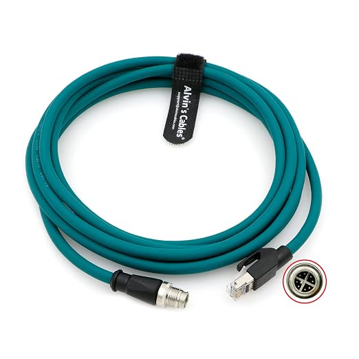 Alvin's Cables M12 8 Pin X Code to RJ45 Industrial Ethernet Cable - Image 2