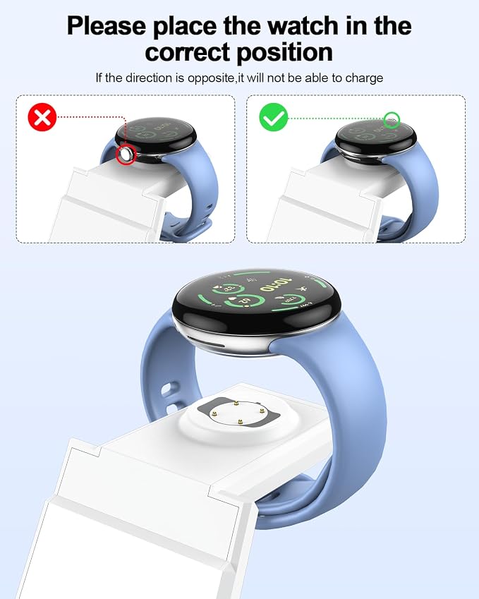 NANAMI Wireless Charger for Google - 3 in 1 Wireless Charging Station Fast - Image 5