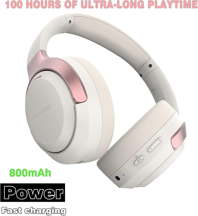 LC30Pro Hybrid Active Noise Cancelling Headphones, 100H Playtime Bluetooth - Image 3