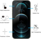 NEW'C 3 Pack Designed for iPhone 12 Pro Max Screen Protector, Enhanced Tempered - Image 2