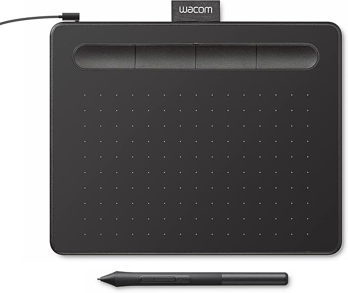 Wacom Intuos Small Graphics Drawing Tablet, includes Training & Software; 4 by Wacom