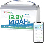 Redodo Smart Bluetooth 12V 140Ah LiFePO4 Battery, Group31 Lithium Battery by PrimeDayRedodoSaveup55