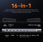TobenONE USB-C Docking Station 3 Monitors & Dual Monitor, Laptop Dock Stand - Image 3