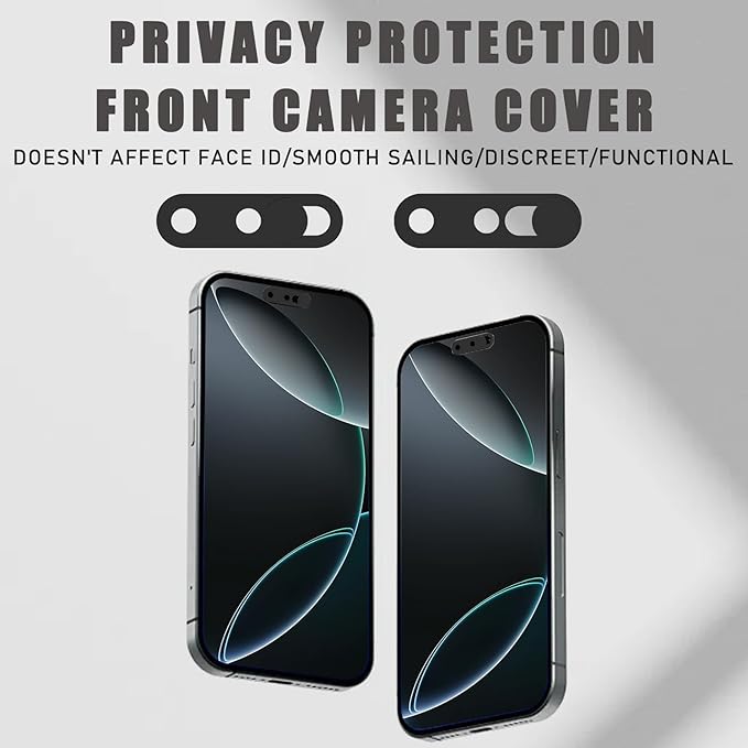 Front Camera Cover Compatible for iPhone 16/16Plus/16Pro/16Pro Max/15/15 - Image 5