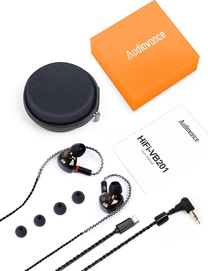 Vibes 201C Wired Earbuds in-Ear Headphones, USB C to 3.5mm Adapter & Braided - Image 9