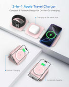 Charging Station for Apple Multiple Devices: 3 in 1 Foldable Magnetic Wireless - Image 3