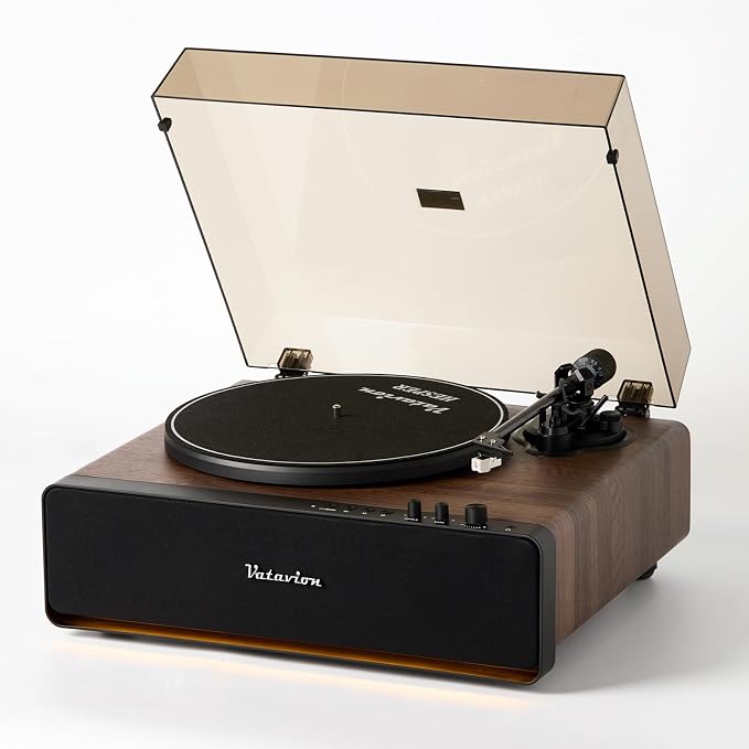 Vinyl Record Player, High Fidelity Belt Drive Turntable by VatavionDirect