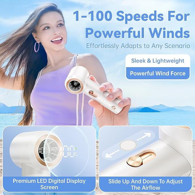 Portable Fan For Travel Mini: Small Pocket Handheld Personal Rechargeable - Image 4
