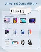 MSTJRY Charging Station for Multiple Devices : 130W 6 Port GaN Fast USB C - Image 5