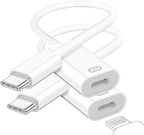 USB C to Lightning Headphone Audio Adapter, Type C Male to Female Lightning by Unknown