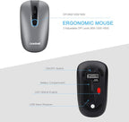 LeadsaiL Wireless Keyboard and Mouse Combo, Wireless USB Mouse and Computer - Image 7