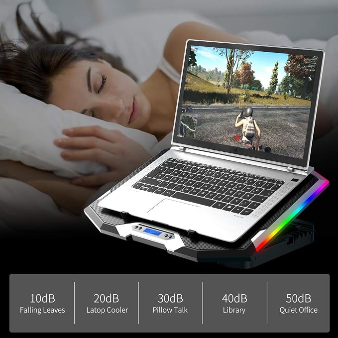 ICE COOREL Gaming Laptop Cooling Pad 15-17.3 Inch, Laptop Fan - Image 5