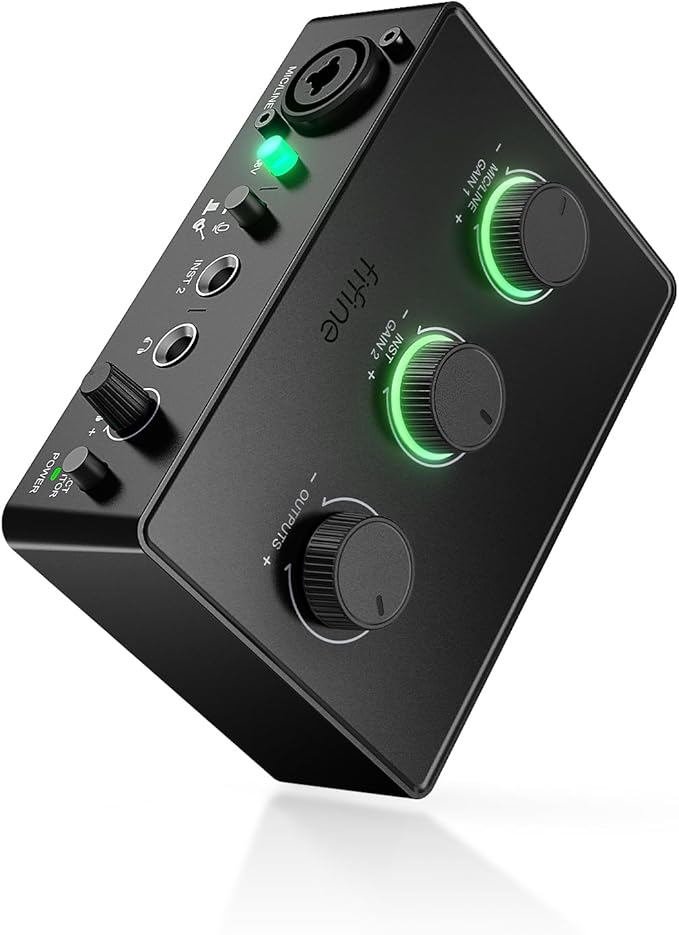 FIFINE PC Audio Mixer for Recording Music, USB Interface for Streaming and by FIFINE