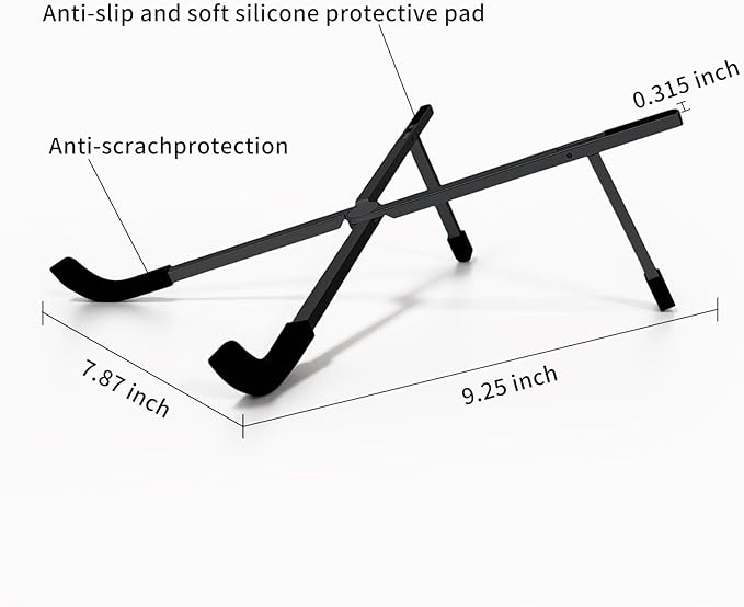 Protable Laptop Stand for Desk, Foldable Laptop Riser Holder, Ventilated - Image 2