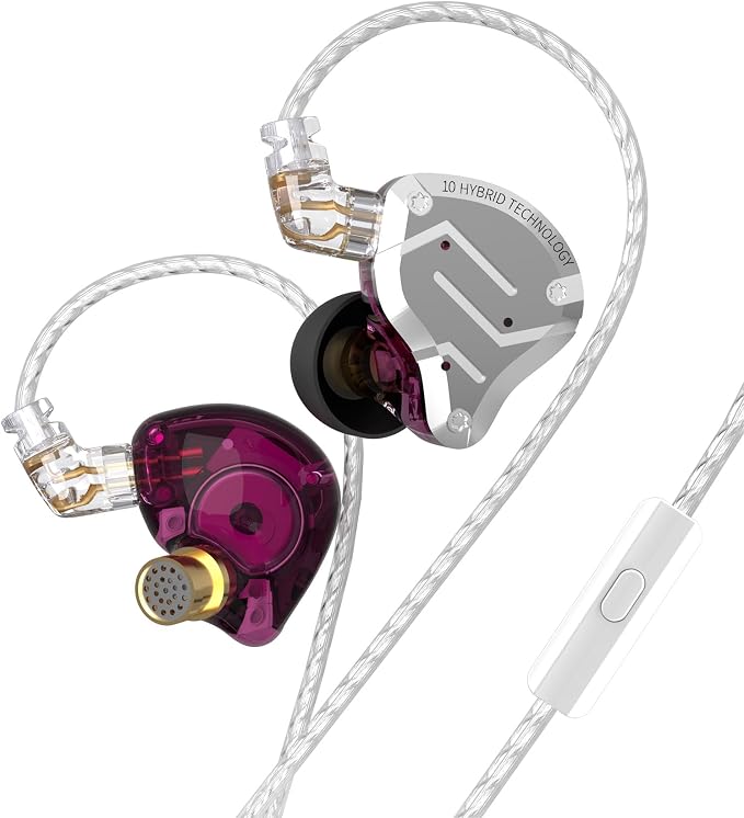 KZ ZS10 Pro Gaming Earbuds Headphone, KZ in Ear Monitor IEM HiFi Earphone by KINBOOFI