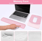 MOSISO Wrist Rest Support for Mouse Pad&Keyboard Set, Rectangular Ergonomic - Image 4