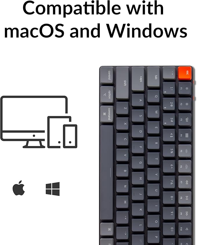 Keychron K3 75% Layout 84-Key Ultra-Slim Hot-Swappable Wireless Bluetooth - Image 4