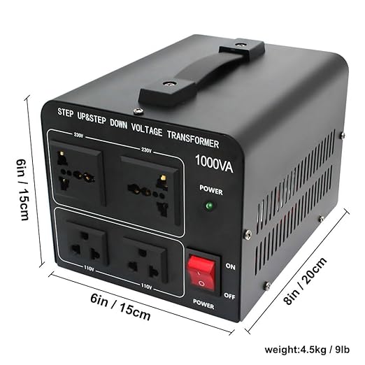 Yinleader 1000W Voltage Converter Transformer 1000 Watt Step Up/Down Converter - Image 7