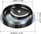 uxcell Cable Hole Cover, 2.4Inch/60mm Zinc Alloy Desk Wire Cord Cable Grommets - Image 2
