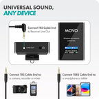 Movo Lingo-Duo 48-Channel UHF Wireless Lavalier Microphone System - Image 4
