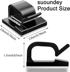65 Pcs Cable Clips, Adhesive Cable Organizer Cord Holder Wire Clip Wire - Image 2