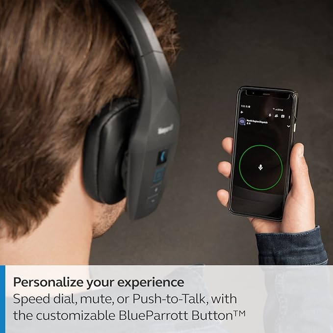 BlueParrott B650-XT Mono Bluetooth Wireless Headphones 96% Noise Canceling Over - Image 4