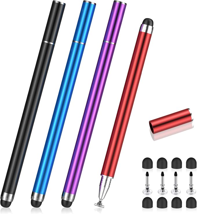 MEKO 4 Pack Stylus Pens for Touchscreens, 2-in-1 High Sensitivity&Precision - Image 8