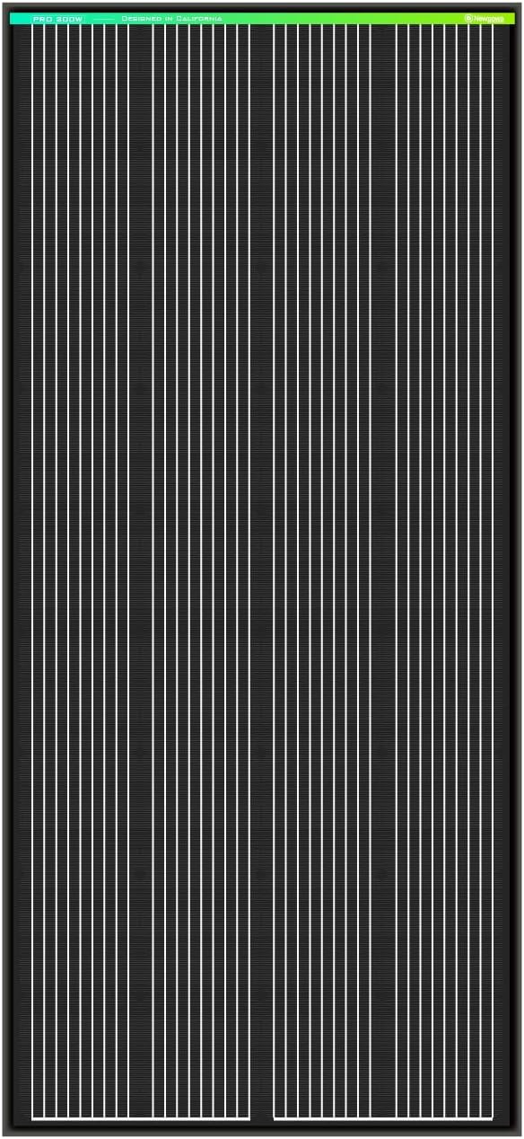 Newpowa PRO 200 Watt 12 Volt Monocrystalline 200W 12V Solar Panel, 9 busbar PV by Newpowa-BeWiseGoSolar