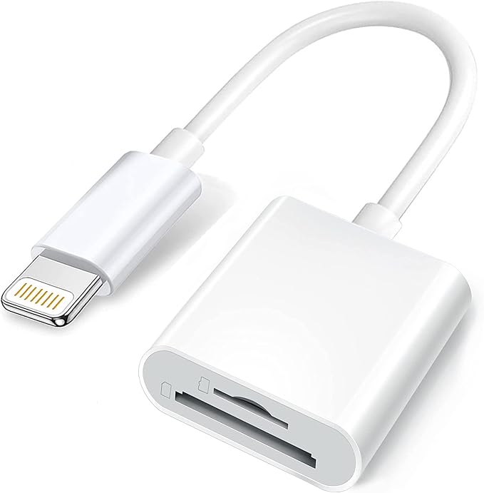 Apple Lightning to SD & TF Card Dual Slot Reader by Wahbite
