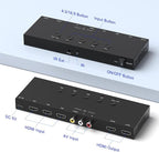 Y.D.F to 2 HDMI Converter Switcher Splitter Support 4:3/16:9 Switching - Image 4
