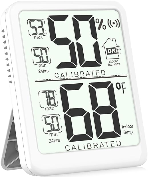 Antonki Room Thermometer, Digital Small Hygrometer Indoor Thermometer Humidity by Antonki