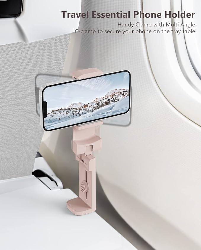 MiiKARE Airplane Travel Essentials Phone Holder, Universal Handsfree Phone Mount - Image 3