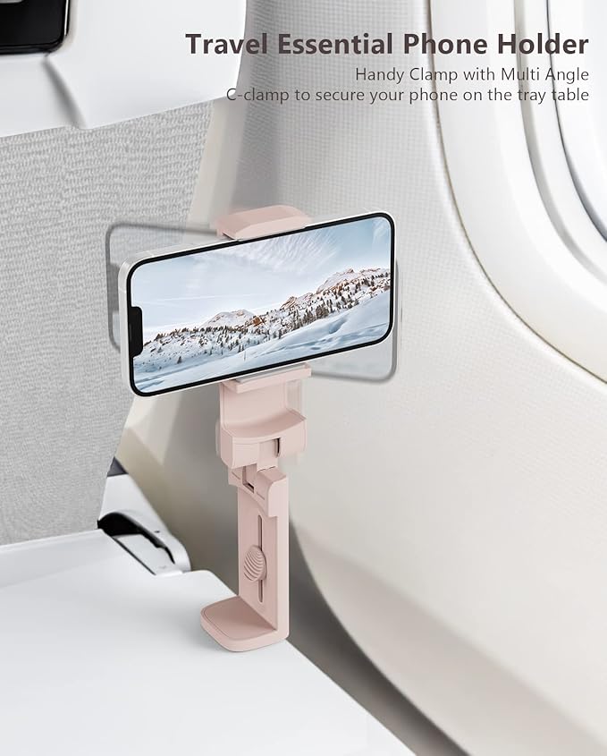 MiiKARE Airplane Travel Essentials Phone Holder, Universal Handsfree Phone Mount - Image 3