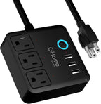 GHome Smart Power Strip with 3 WiFi Outlets & 3 USB, Alexa & Google Home by GhomeSmart